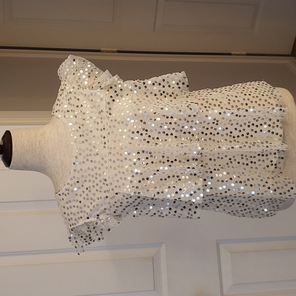 𝅺lauren Conrad Tiered Sequin Top NWT - Picture 1 of 15